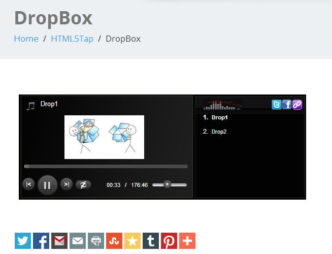 html5tap dropbox